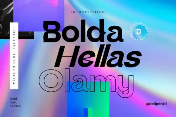 Bolda Hellas Elamy Font