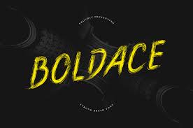 Boldace - Strong Brush Font