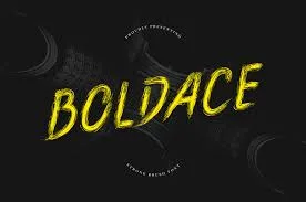 Boldace - Strong Brush Font