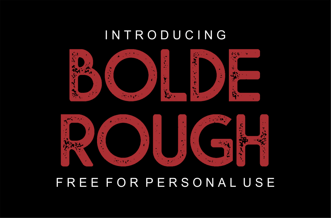 Bolde Rough font