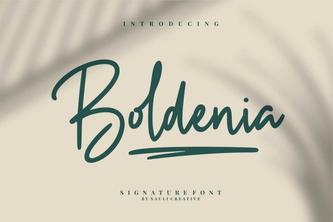 Boldenia - Bold Handwriting Signature Font