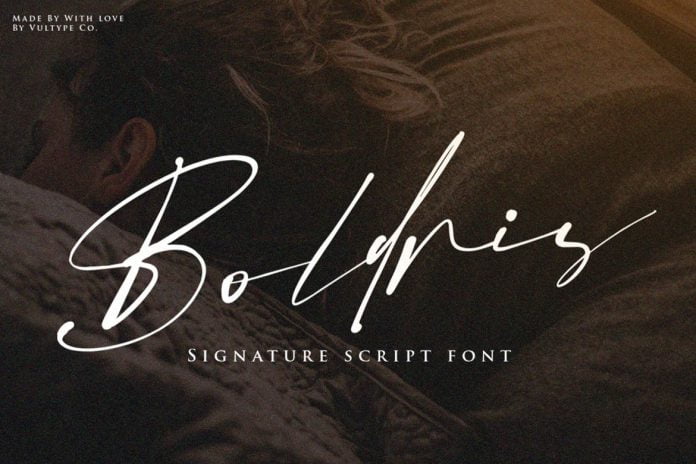 Bolderis Signature Font