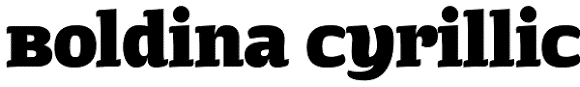 Boldina Cyrillic Font