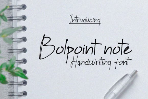 Bolpoint Note Font