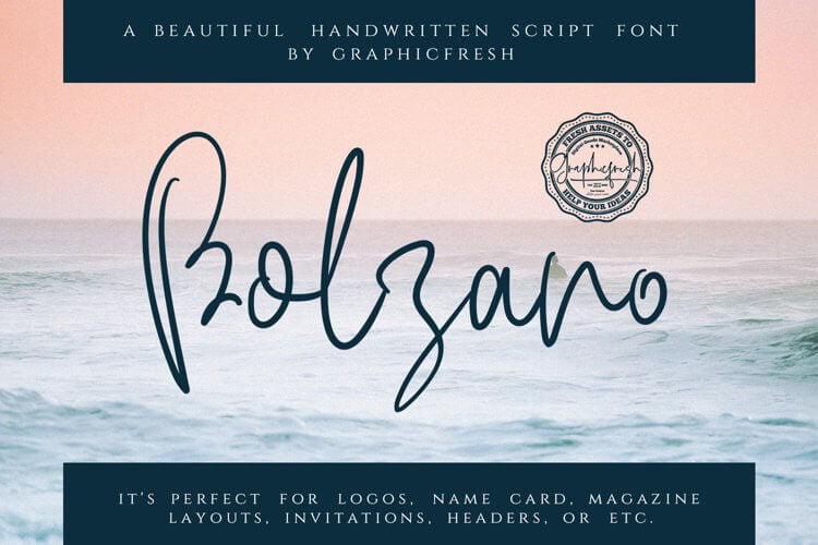 Bolzano - A Beautiful Script Font