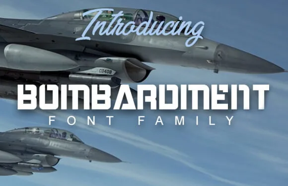 Bombardment Font
