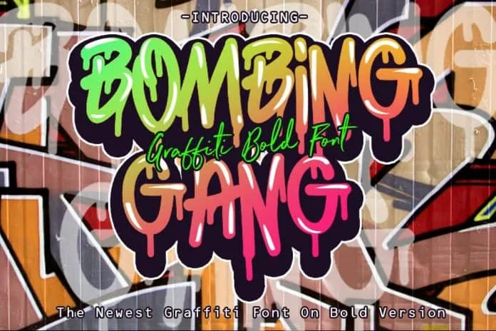 Bombing Gang - Graffiti Bold Font