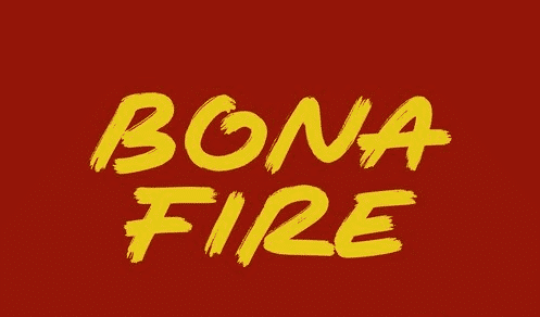 Bona Fire A Display Brush Font
