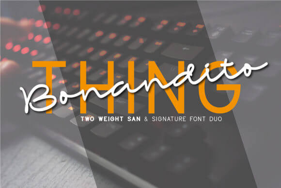 Bonandito Thing Duo Font