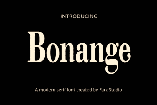 Bonange Font
