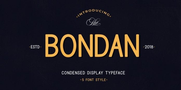Bondan Typeface Font