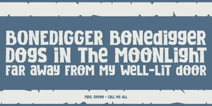 Bonedigger Font