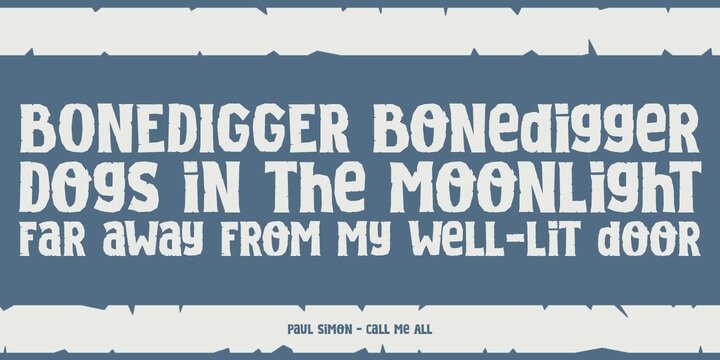 Bonedigger Font