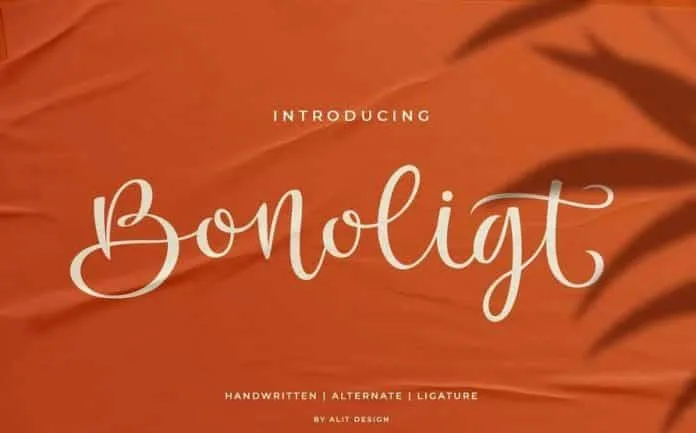 Bonoligt Typeface Font