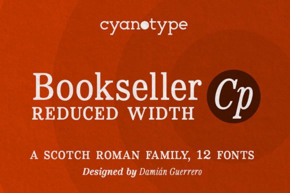 Bookseller Cp Reduced Font