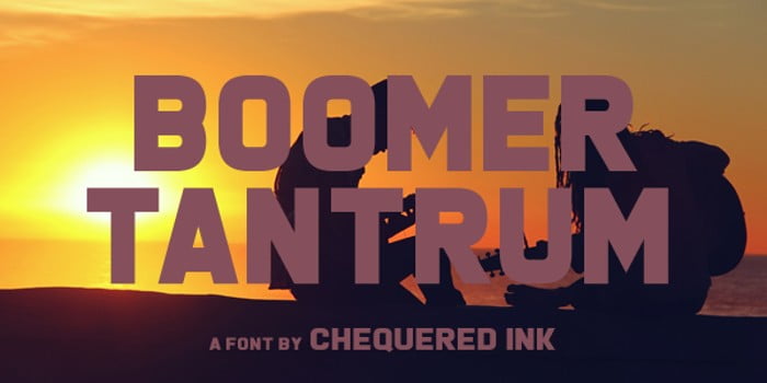 Boomer Tantrum font