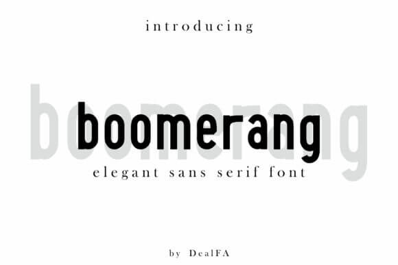 Boomerang Font