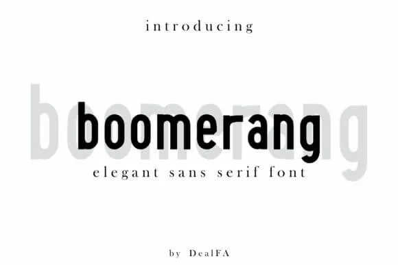 Boomerang Font