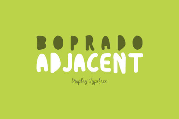 Boprado Adjacent Font