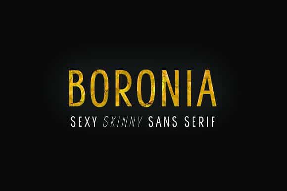 Boronia Font