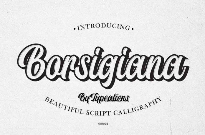 Borsigiana 2021 Font