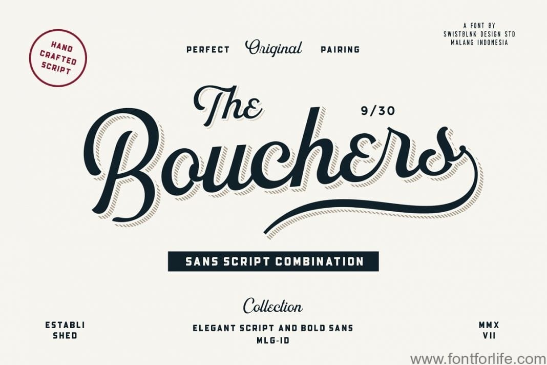 Bouchers Sans Script Font