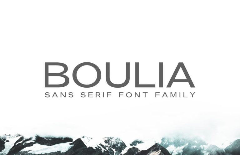 Boulia Sans Serif Font Family Free Downlaod