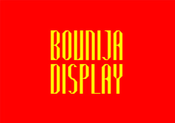 Bounija Display Font
