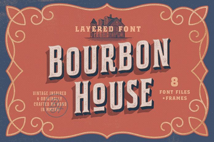 Bourbon House Font + Frames