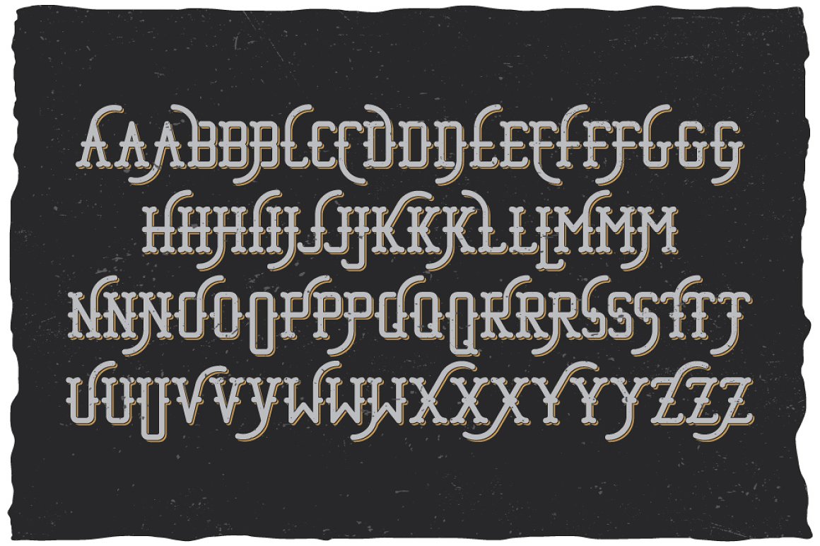 Bourbon Whiskey Typeface