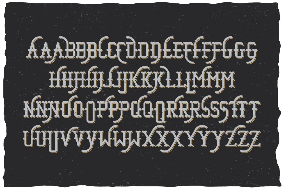 Bourbon Whiskey Typeface