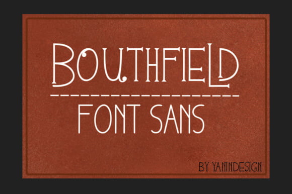 Bouthfield Font