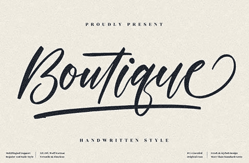 Boutique Signature Script LS Font