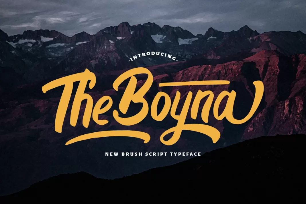 Boyna - Bold Script Font