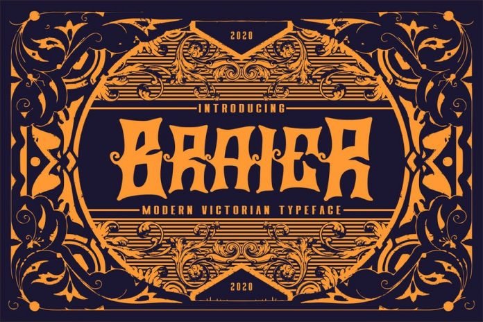 Braier - Modern Victorian Typeface Font
