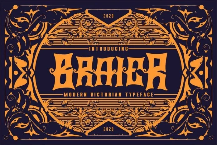 Braier - Modern Victorian Typeface Font