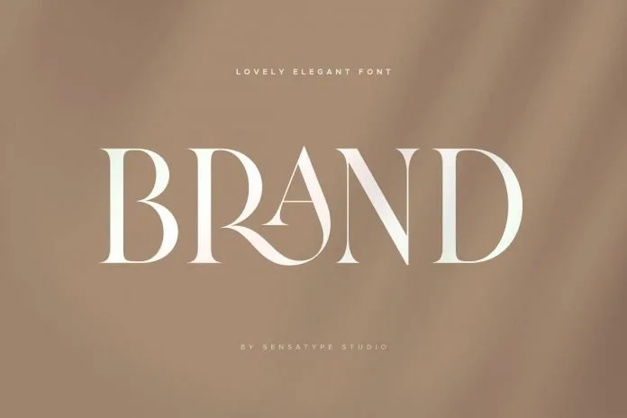 Brand - Lovely Elegant Font