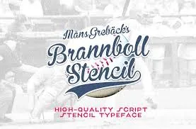 Brannboll Stencil - HQ Craft Font