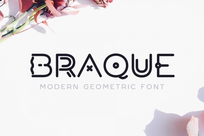 Braque - Modern Geometric Logo Font