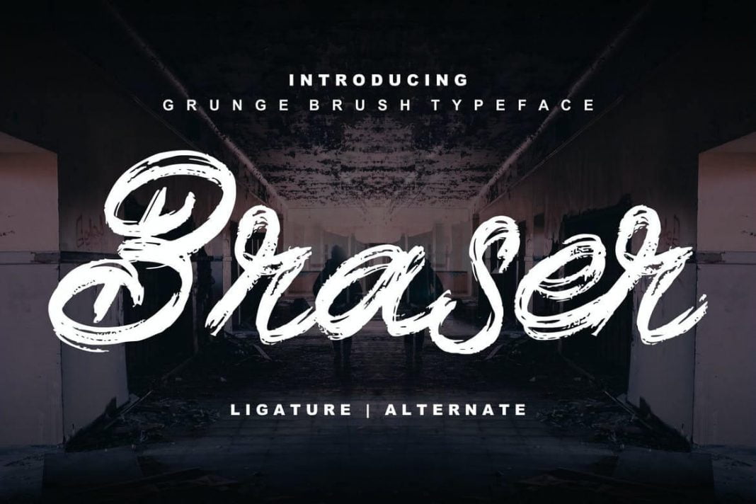 Braser Grunge Brush Typeface