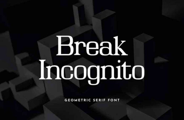 Break Incognito Serif Font