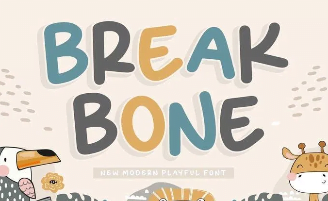 Breakbone YH - Kids Display Font