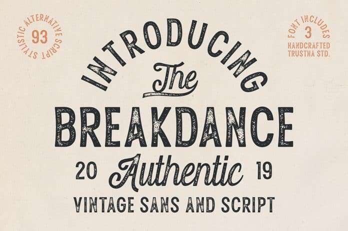 Breakdance Vintage Font