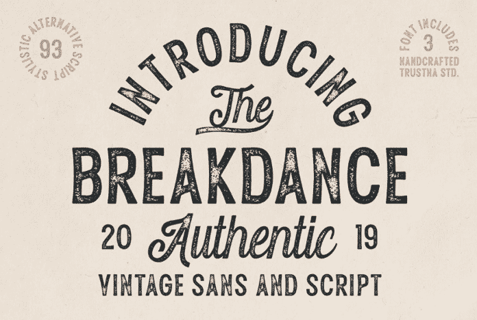 Breakdance Vintage Font Duo