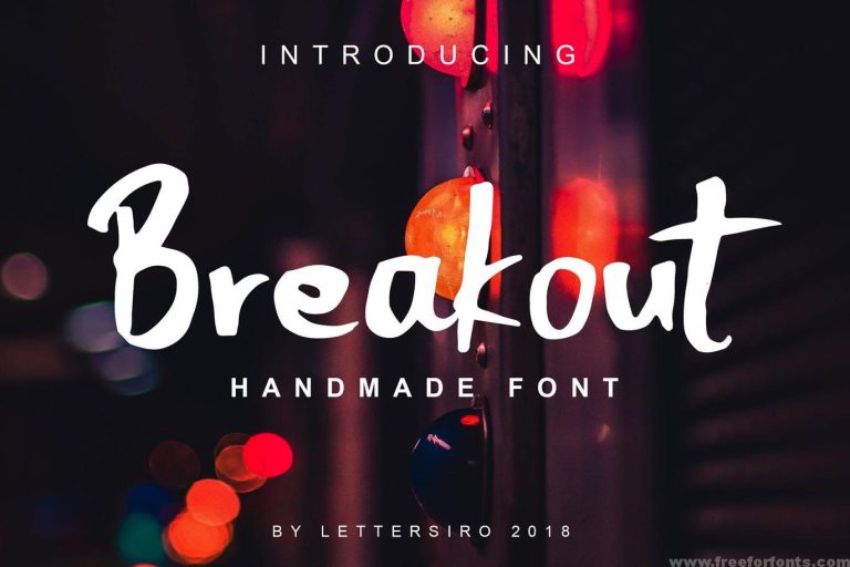 Breakout Font Free Download