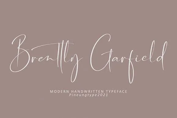 Brently Garfield Font Brently Garfield Font