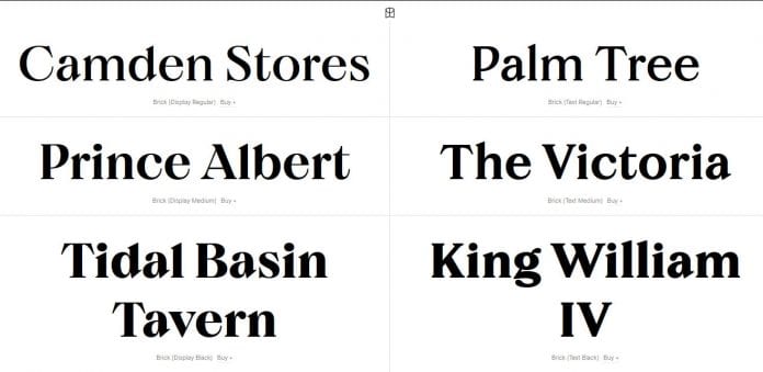 Brick Pro Font Families
