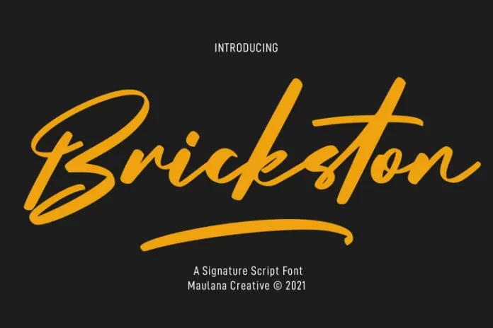 Brickston Signature Script Font