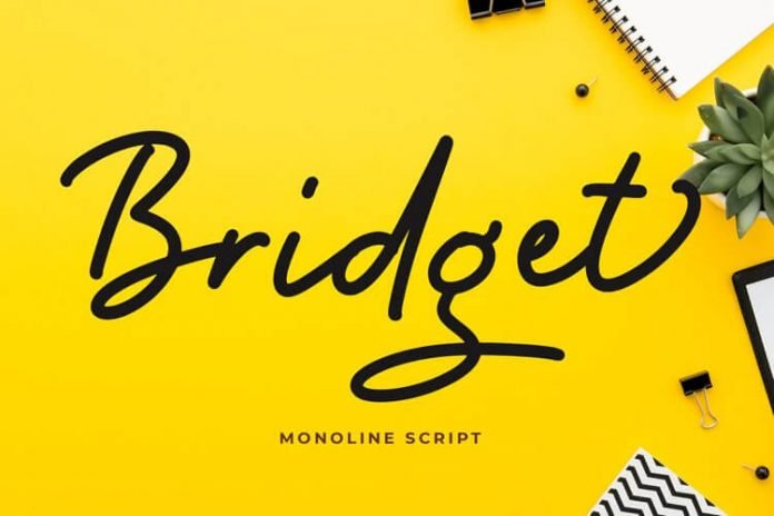 Bridget Monoline Script Font