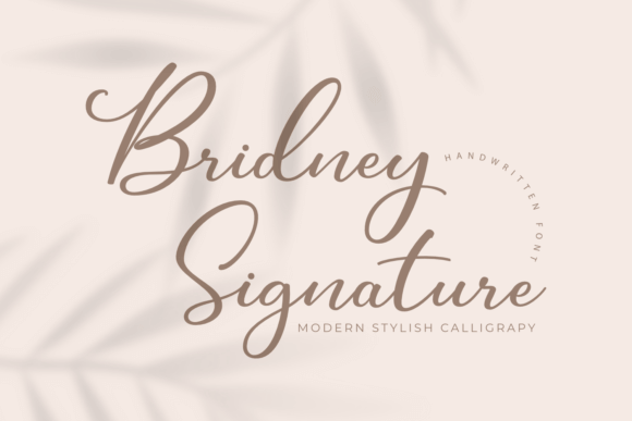 Bridney Signature Font